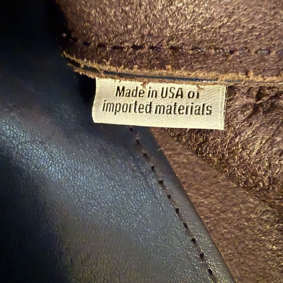 CLARE V. Le Zip Tote Bag Pacific Rustic Blue Orange Leather Purse Overnight Bag - Picture 13 of 16